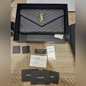 Saint Laurent Textured Black Men's Accessory